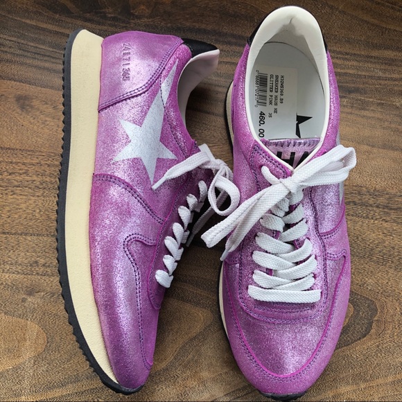 Golden Goose Shoes - GOLDEN GOOSE • metallic purple sneakers